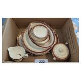 Queen Anne Stetson China w/ 22qt Gold