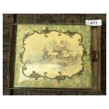 Antique Photo Album Card Cover Front & Sateen Back