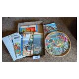 Smoky Mountains Souvenir Tray & Vintage Road Maps