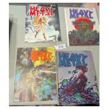 (4) Heavy Metal Comic Books