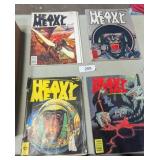 (4) Heavy Metal Comic Books