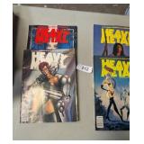 (4) Heavy Metal Comic Books
