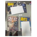 (4) Heavy Metal Comic Books
