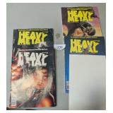 (4) Heavy Metal Comic Books