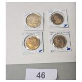 (4) Commemorative Coins