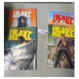 (4) Heavy Metal Comic Books
