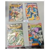 (4) Spiderman Comic Books