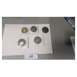 (5) Commemorative Coins