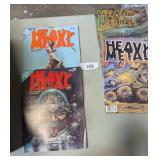 (4) Heavy Metal Comic Books