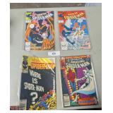 (4) Spiderman Comic Books