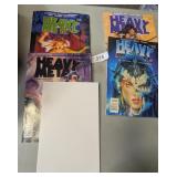 (4) Heavy Metal Comic Books