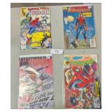 (4) Spiderman Comic Books