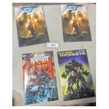 (4) Comic Books