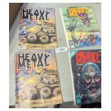 (4) Heavy Metal Comic Books