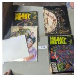 (4) Heavy Metal Comic Books