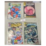 (4) Spiderman Comic Books