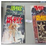 (4) Heavy Metal Comic Books
