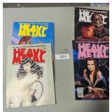 (4) Heavy Metal Comic Books
