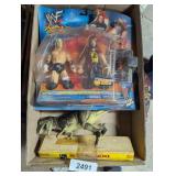 NIP WWF Triple H & Cactus Jack Figurines &