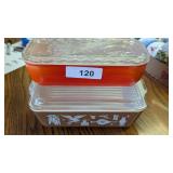 Vintage Pyrex Early American Refrigerator Dish &