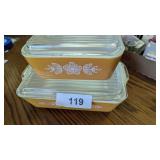 (2) Pyrex Refrigerator Dishes -
