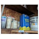 Large quantity of lacquer thinner, spray paint,