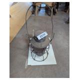 Railroad Lantern - Red glass, marked adlake kero,