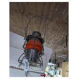 Adlake-Kero Metal Railroad Lantern w/ Red Bulb
