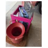 Rug, Plastic Milk Can, Dish Drainer & Other