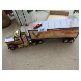 Golden Eagle Express Kids Semi Toy w/ Trailer