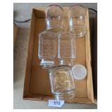 (2) Anchor Hocking Clear Canister Jars, +