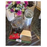 Ceramic Strawberry & Basket, Glass Jar (No Lid), +