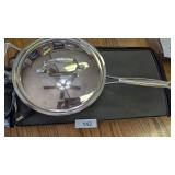 Presto Electric Griddle & Cuisinart Pan w/ Lid