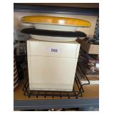 Metal File Box (2) Wall Clocks & Other
