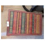 Decorative Chest w/ Book Design On Legs