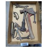 Axe, Pipe Wrench & Other Tools