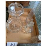 Candy Dishes, Cruet, Sugar Bowl, Salt Shaker &