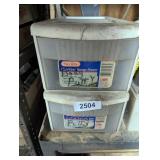 Putty Knives w/ (2) Small Plastic Storage Drawers