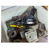 Metal Soldering Kit Box w/ Some Soldering Items