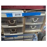 (2) Plastic Organizers w/ Contents