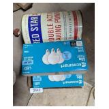 Vintage Tins & Ecosmart 60W Light Bulbs