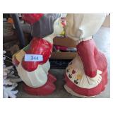 Concrete Dutch Boy & Girl Painted Statues
