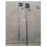 (2) Craftsman Adjustable Bar Clamps