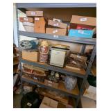 Metal Shelf w/ Wood Inserts [no contents]