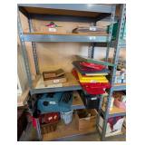 Metal Shelf w/ Wood Inserts [no contents]