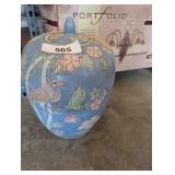 Tropical Bird Asian Theme Ginger Jar