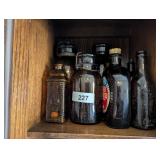 Assorted Brown Bottles & Jars