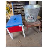 Wooden Step Stool, Metal Step Stool, &