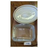 (2) Small Glass Casserole Dishes &