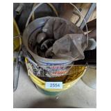 5 Gallon Bucket w/ Doorknobs, Extension Cord, +